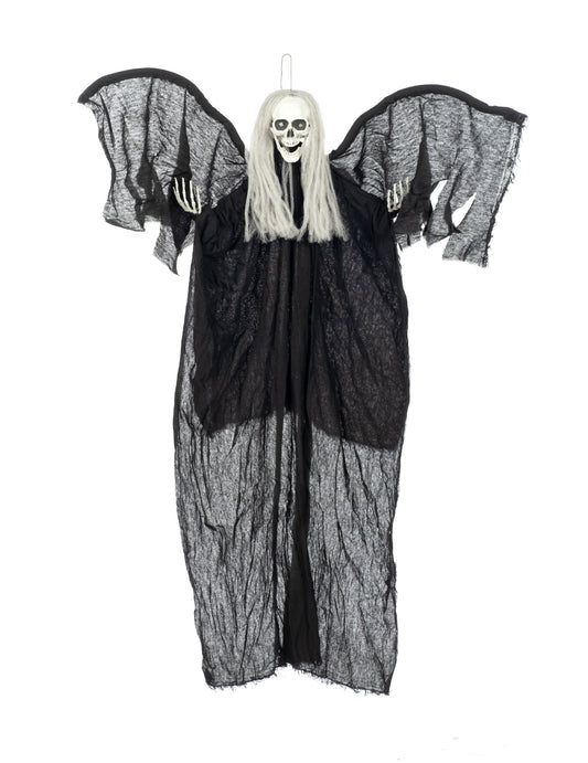 Decoração anjo preto da morte para pendurar