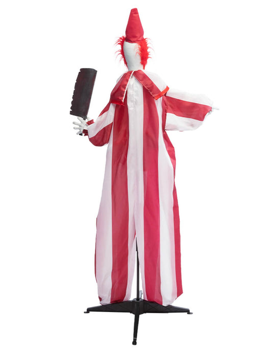 Decoração animada palhaço maléfico com movimentos 170 cm