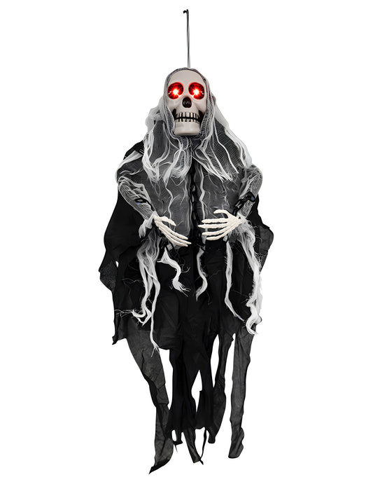 Decoração animada Ghoul espectral para pendurar 80 cm