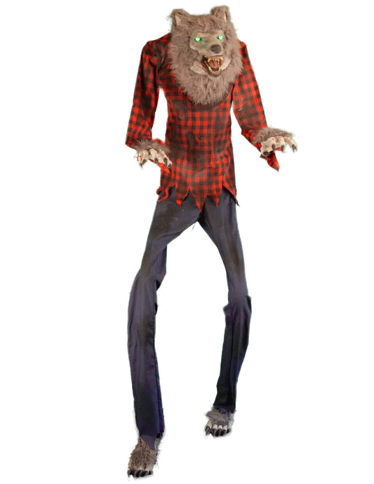Decoração animada Homem-lobo faminto 200 cm