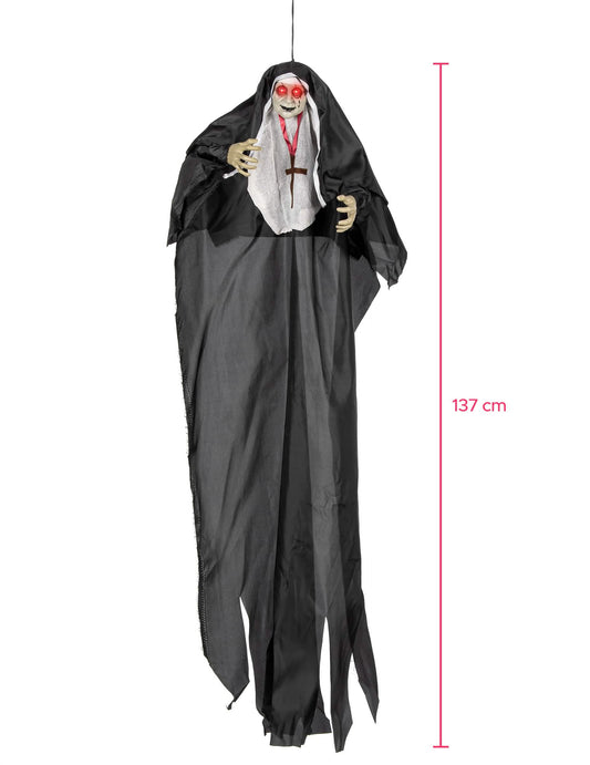 Dimensões da decoração luminosa religiosa zombie