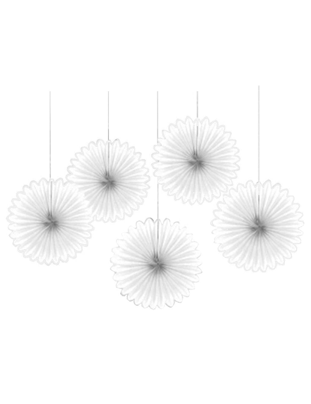 Décorations à suspendre rosaces pour fête blanches