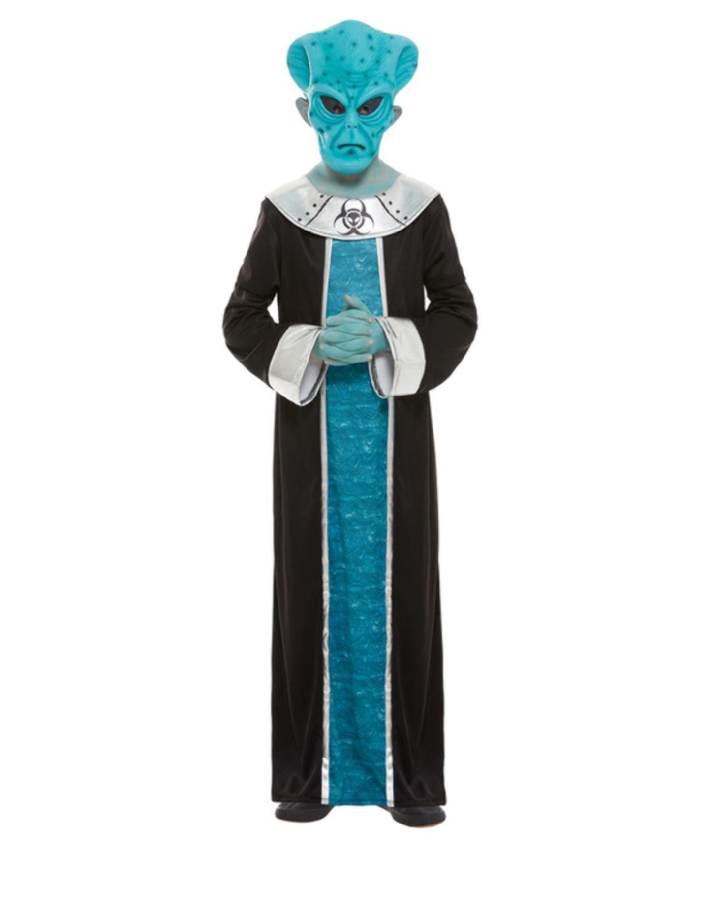 Déguisement alien pour garçon bleu et noir avec masque