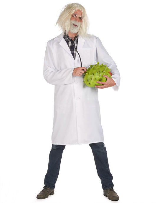 Fantasia de blusa médica cientista adulta
