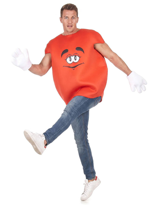 Disfarce Bombom vermelho adulto