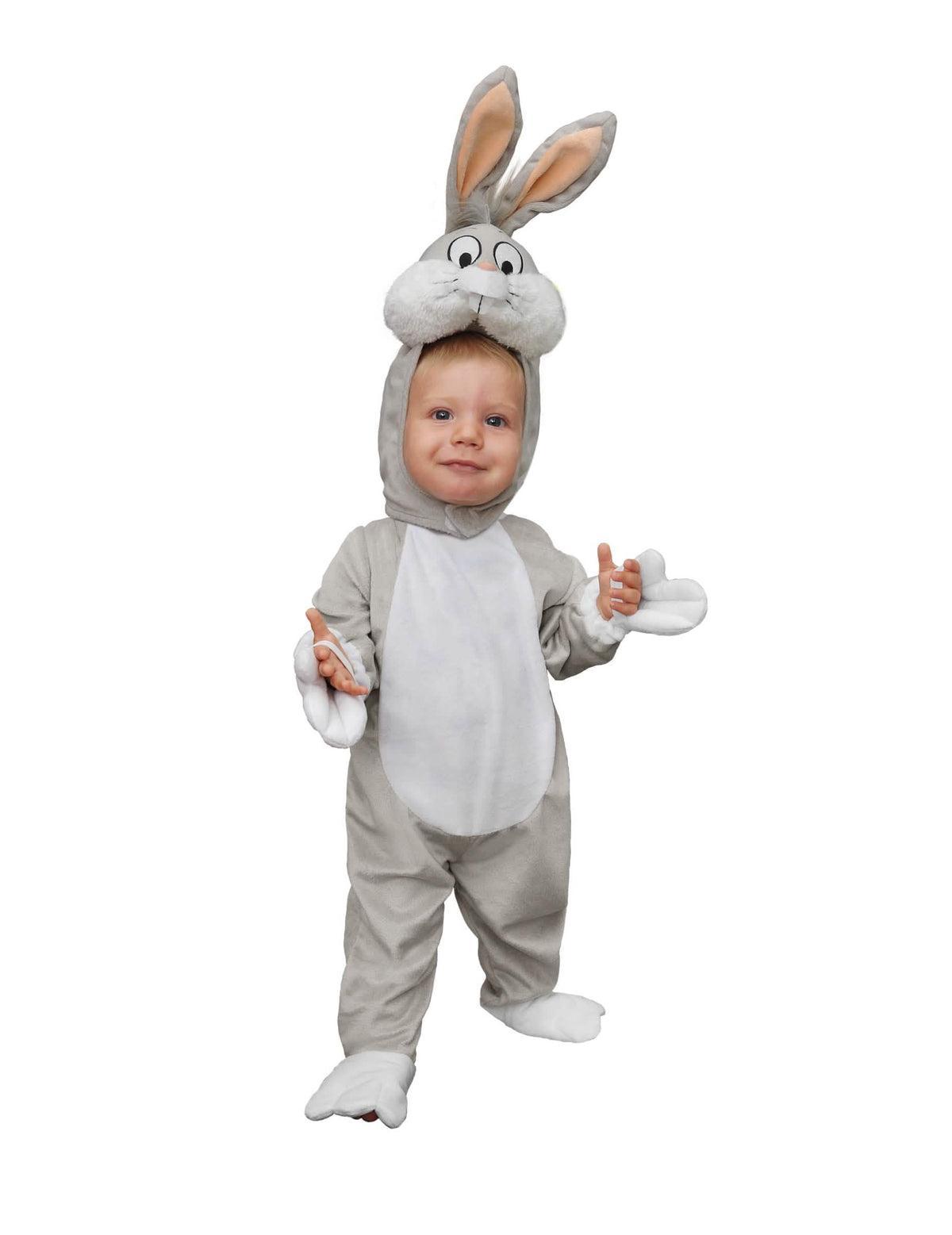 Fato de Bugs Bunny™ para bebé cinzento e branco