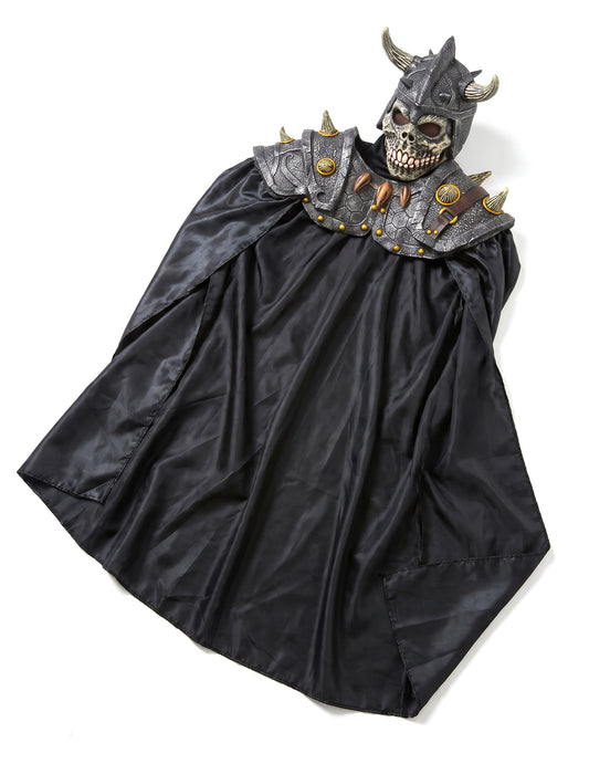 Disfarce cavaleiro do exército macabro adulto Halloween