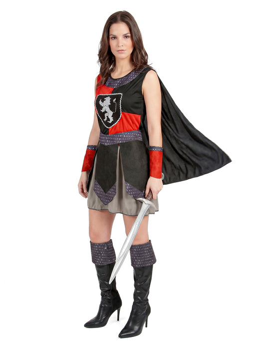 Disfarce cavaleiro medieval mulher