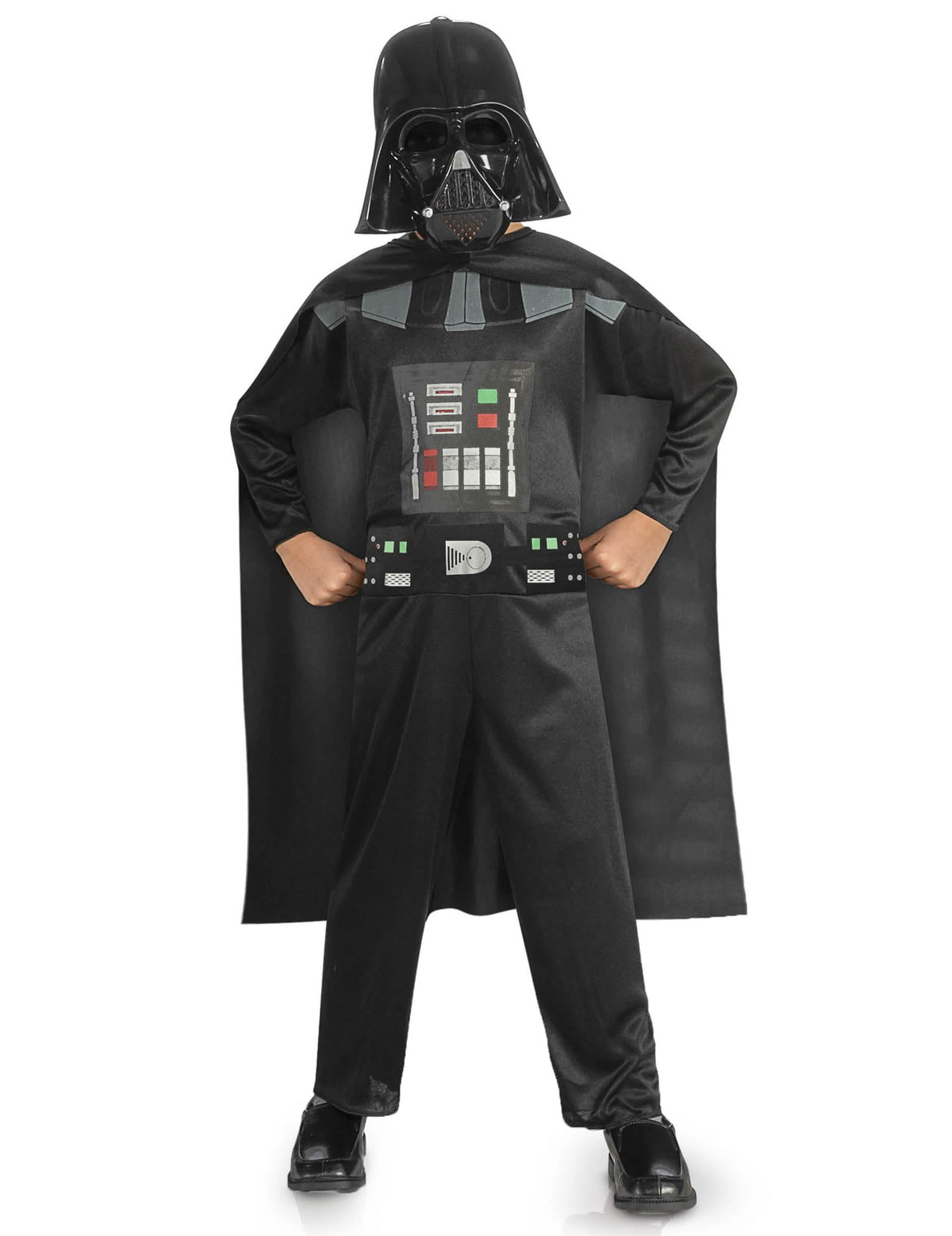 Fato clássico de Dark Vador Star Wars™ para menino preto com máscara e capa