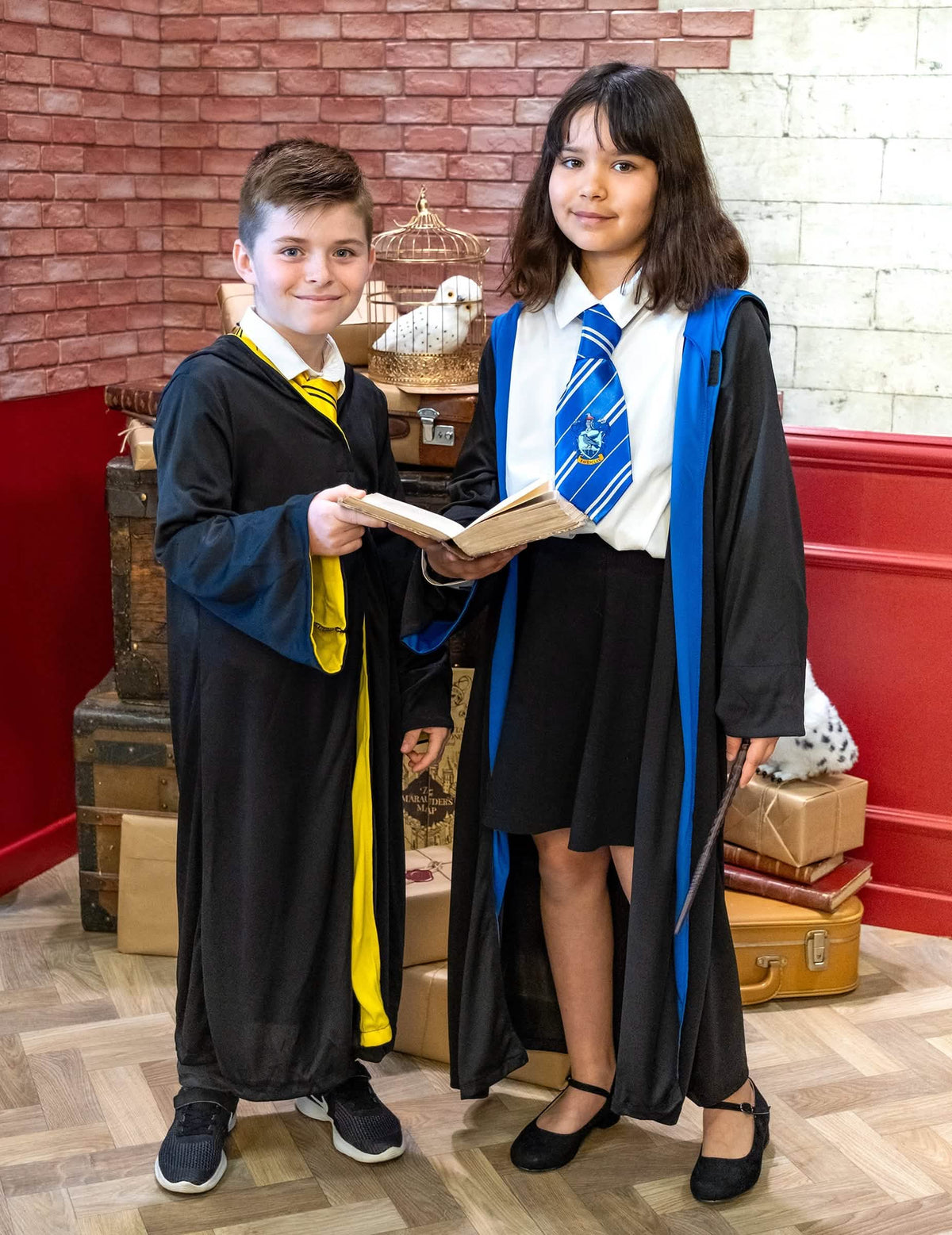 Encenação do fato de Carnaval clássico de Lufa-Lufa Harry Potter™ criança