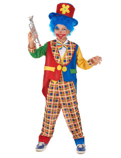 Disfarces crianças circo e palhaços