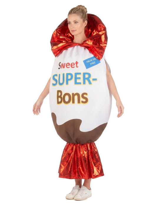 Disfarce chocolate super-bons adulto