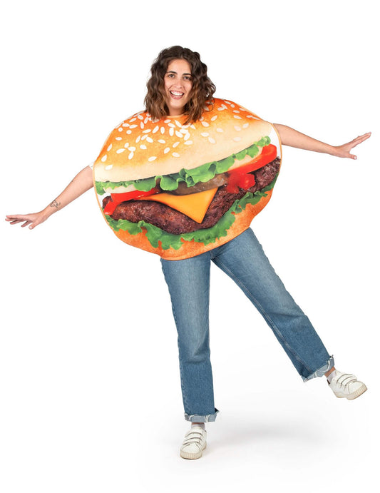 Disfarce de hamburger adulto
