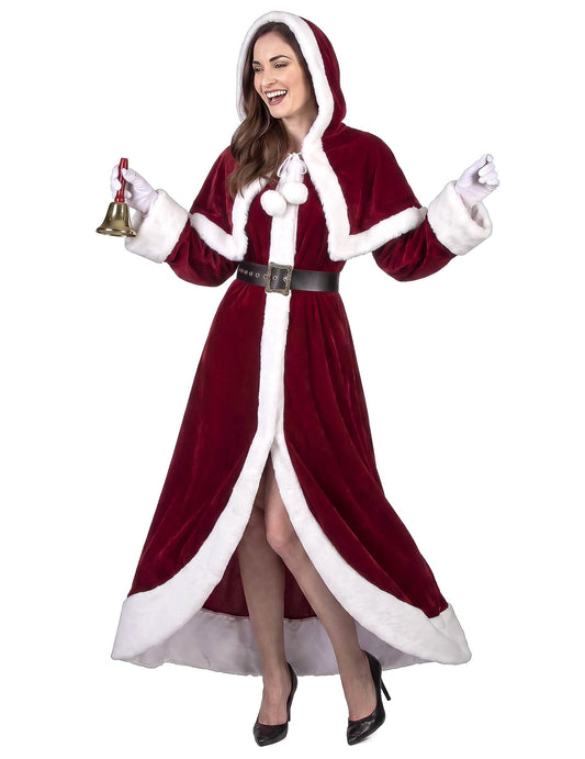 Disfarce de Mãe Natal Super Luxo adulto