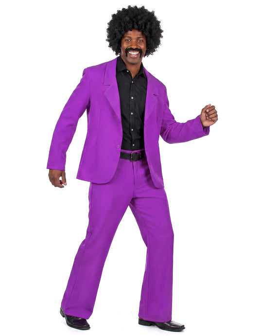 Disfarce disco violeta para homem