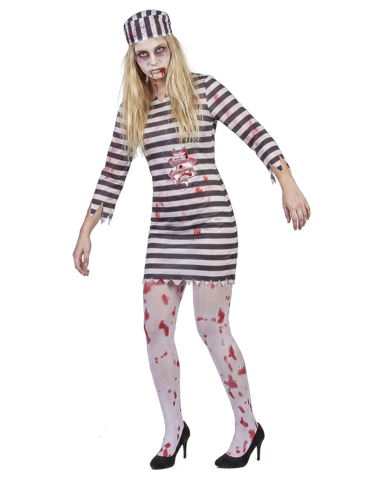 Disfarce prisioneira zombie mulher