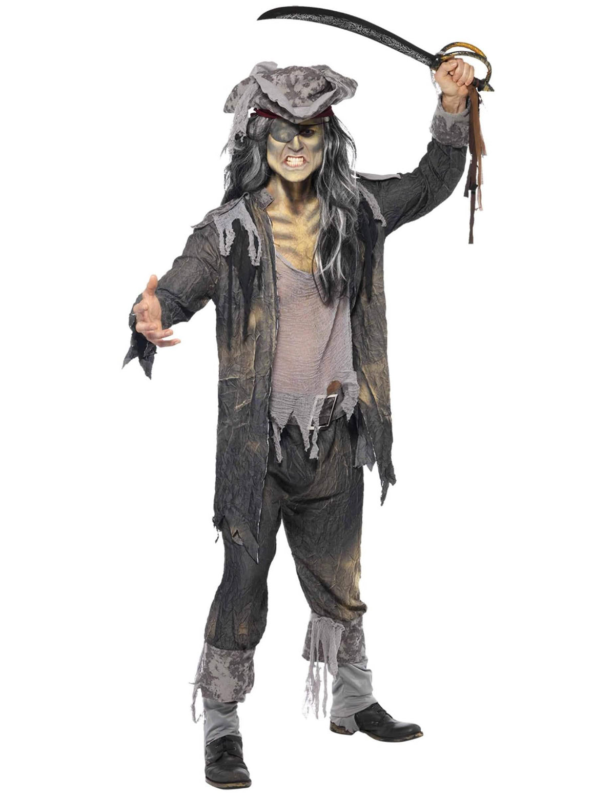 Sabre brandi do disfarce fantasma pirata para homem