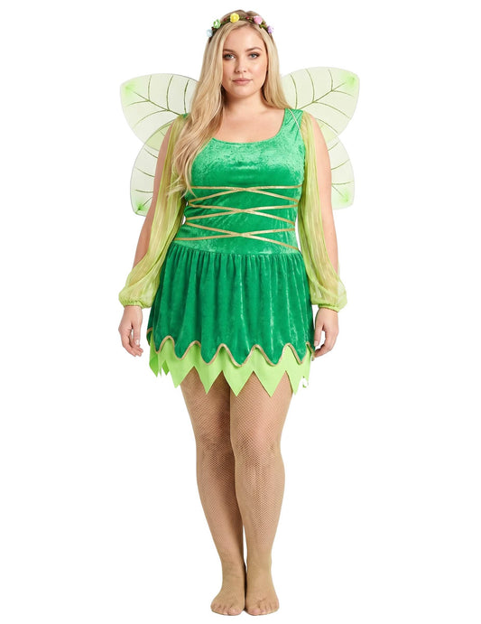 Disfarce fada verde sexy mulher