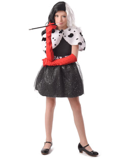 Fatos de Carnaval Cruella para Crianças