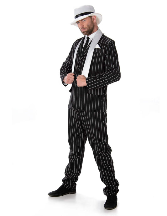 Vue d'ensemble du costume pour homme du déguisement de couple des années 20