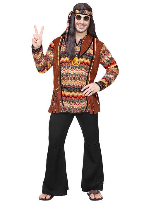 Disfarce hippie natureza homem