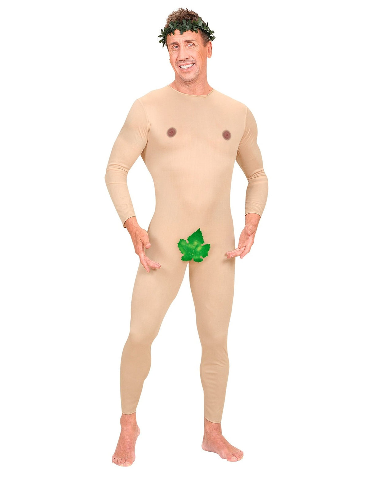 Vue d'ensemble du déguisement homme nu pour adulte