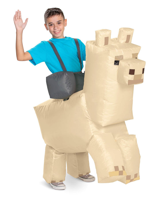 Fantasia de Lhama insuflável Minecraft™ para criança