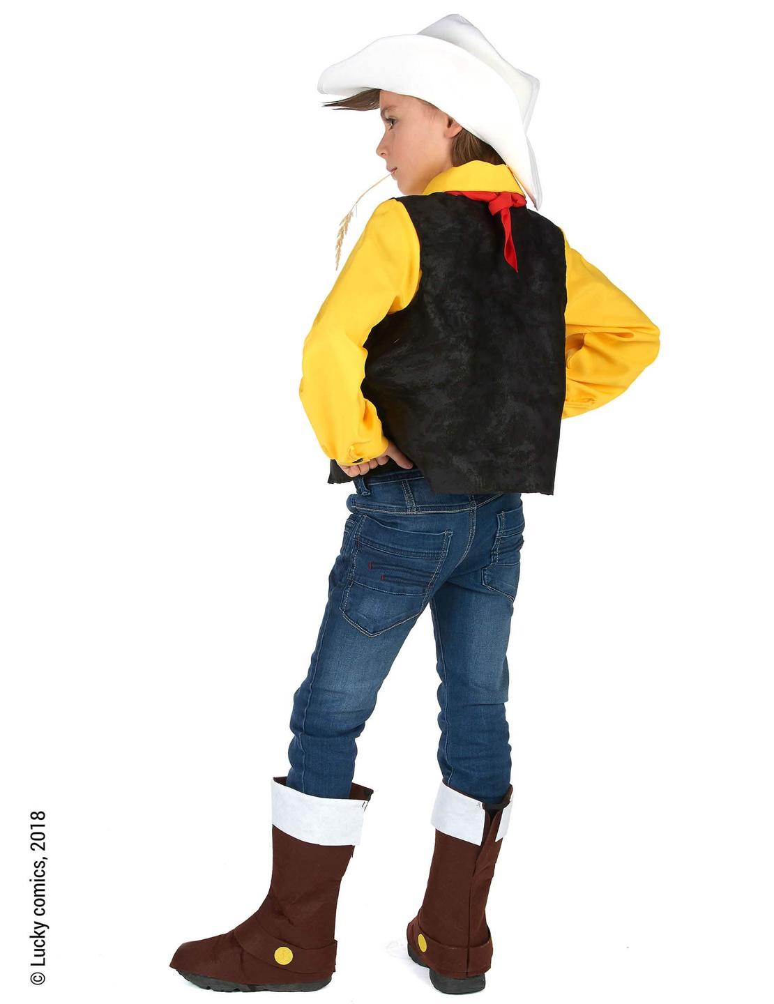 Vista de trás do disfarce Lucky Luke™ para criança