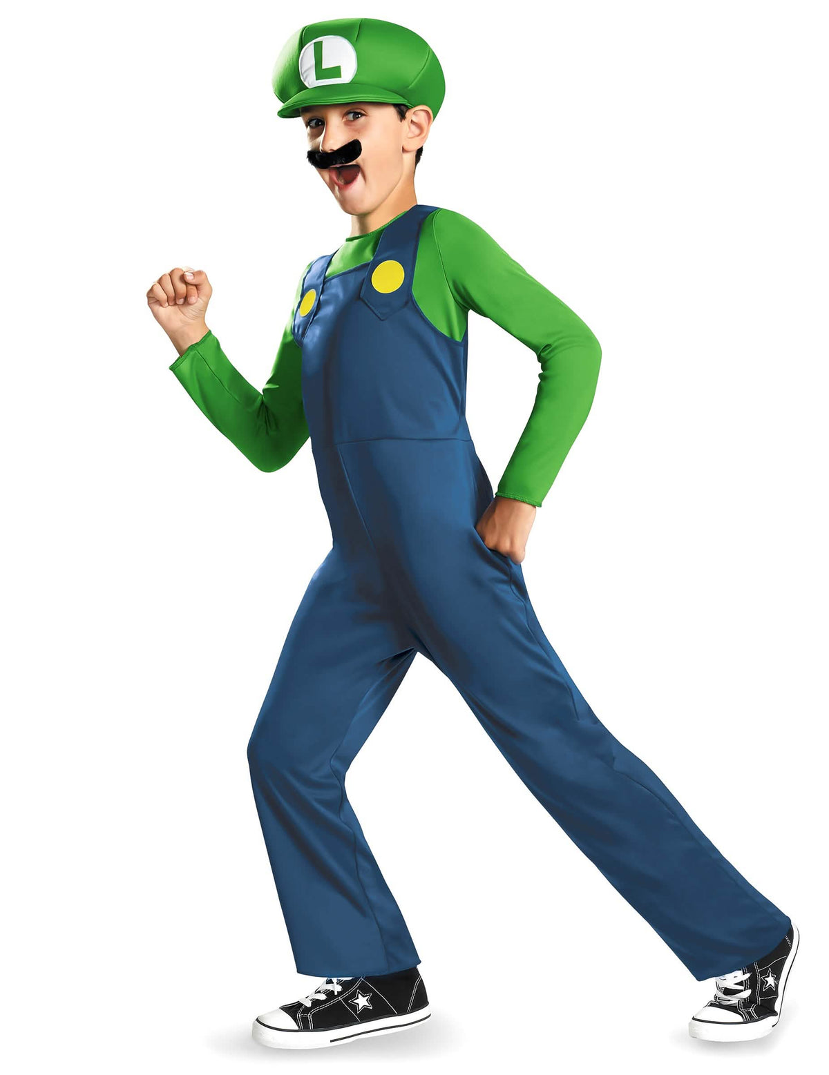 Fato de Luigi™ para criança verde e azul com boné e bigode