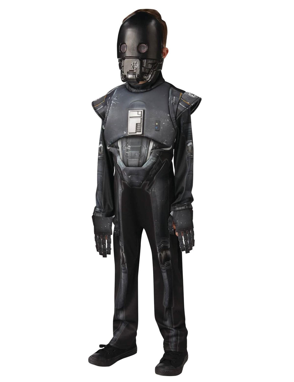 Fato de luxo K-2SO Star Wars Rogue One para adolescente preto e cinzento com máscara