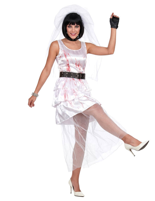Disfarce noiva zombie mulher Halloween
