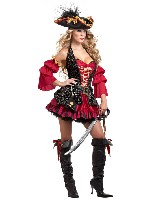 Disfarce pirata Premium - mulher