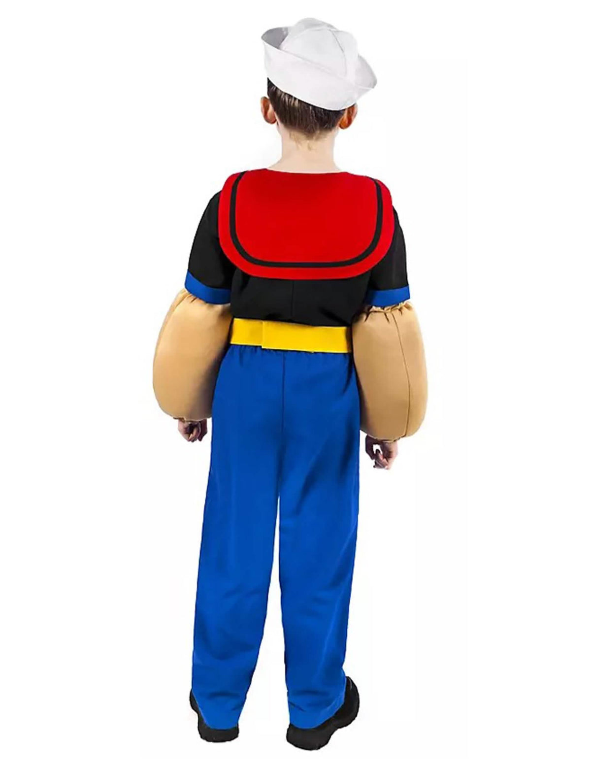 Vista de costas do disfarce Popeye™ para criança