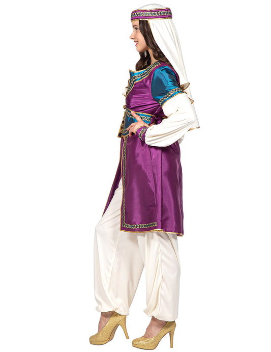 Fato de princesa oriental de luxo para mulher