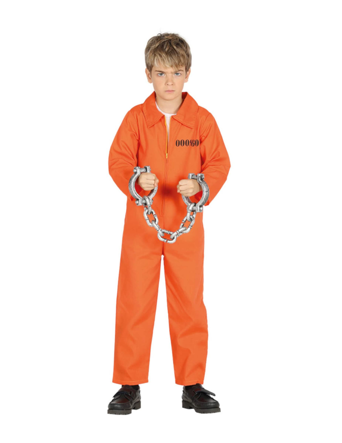 Fato de preso para menino cor de laranja