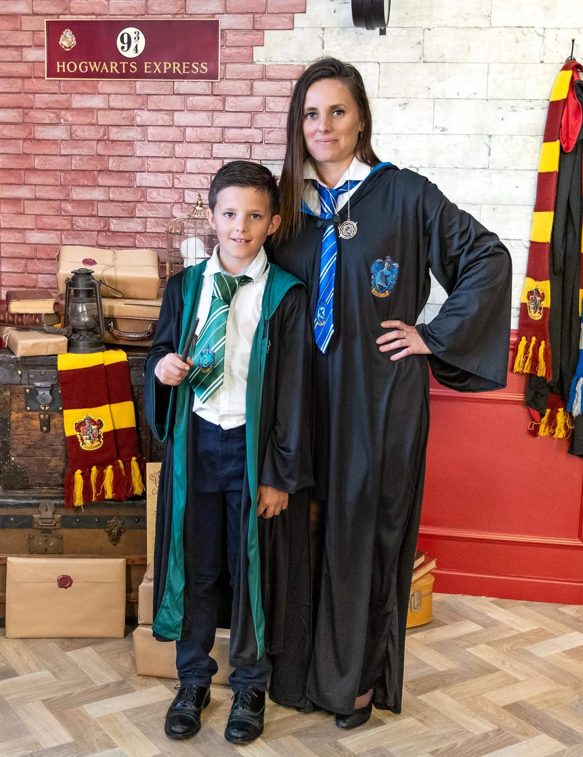 Mise em situação do disfarce vestido de feiticeiro Corvinal Harry Potter™