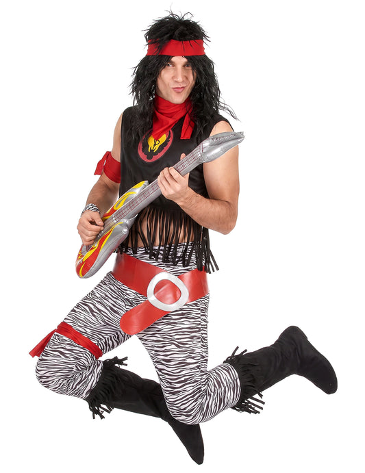 Disfarce rock star homem