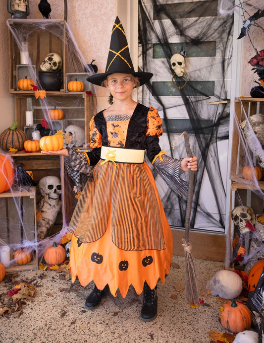 Disfarce de bruxa rapariga Halloween