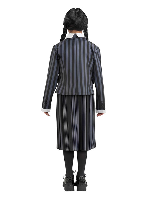 Vue de dos du déguisement uniforme Mercredi Addams Wednesday™