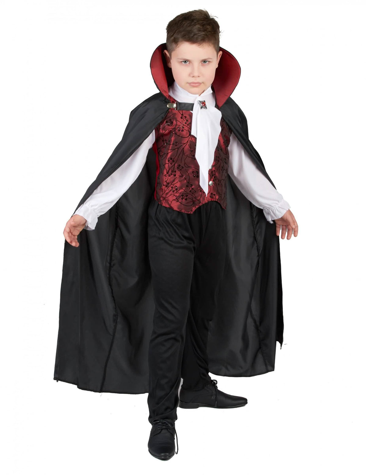 Disfarce de casal vampiros elegante para criança