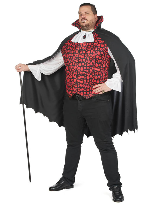 Disfarce grande de casal de vampiros para Halloween para adultos