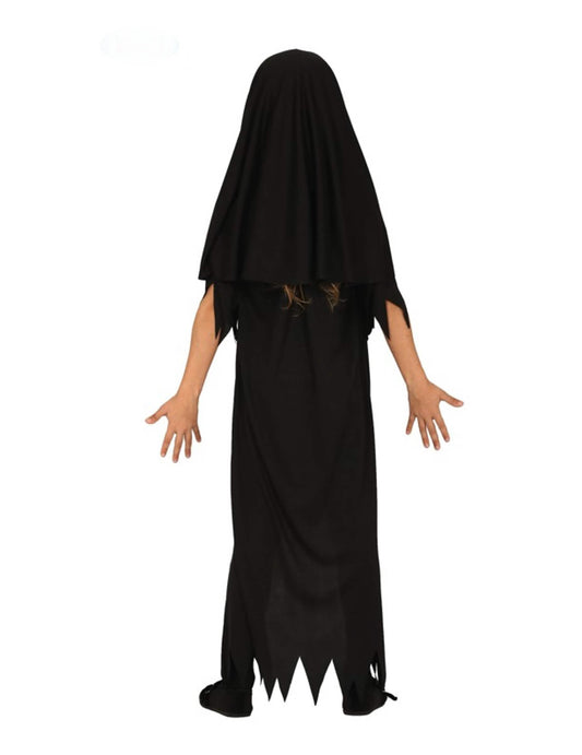 Vue de dos du déguisement zombie nonne pour fille