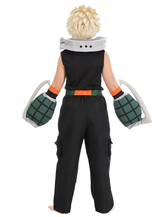 Vue de dos du déguisement Katsuki Bakugo My Hero Academia pour enfant