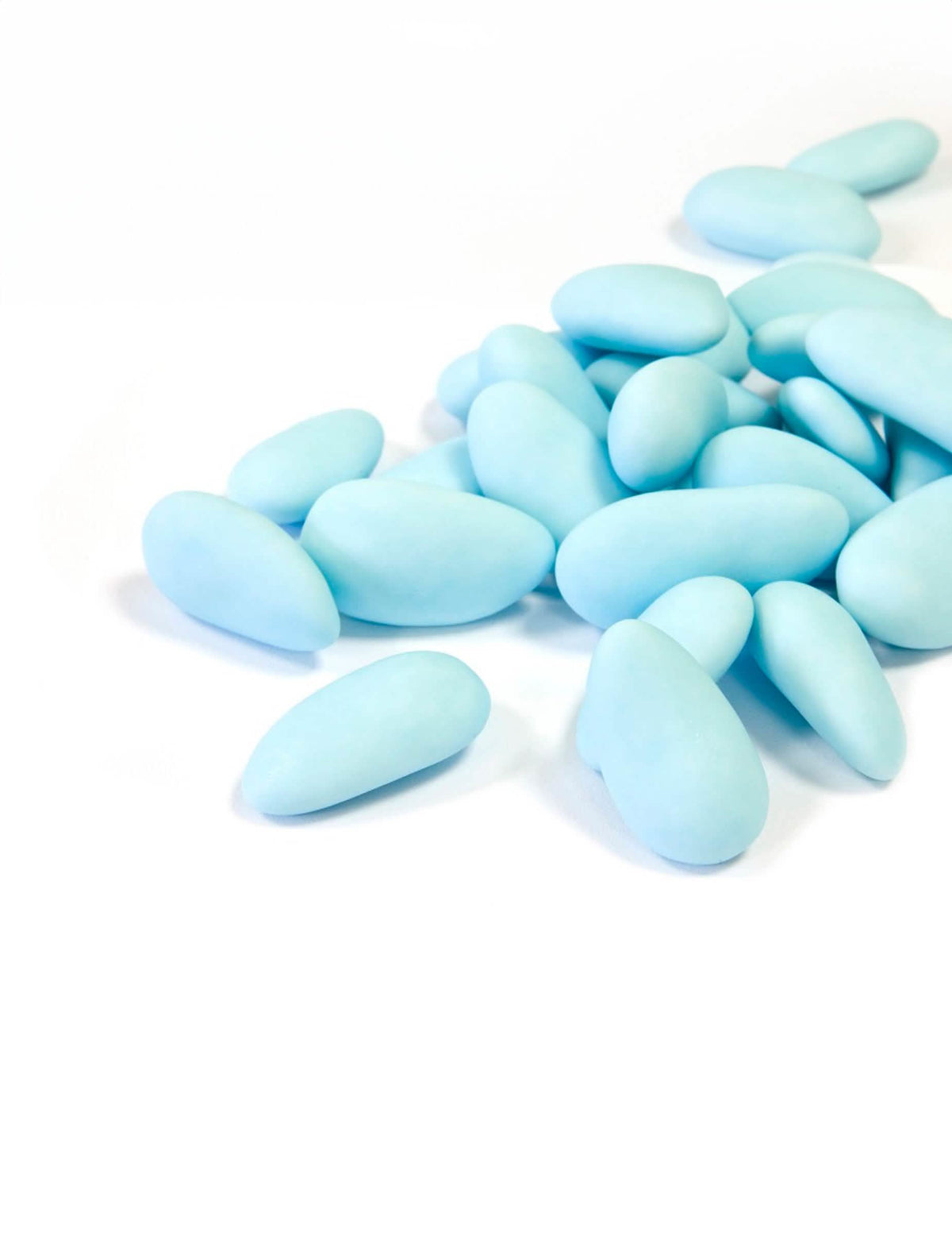 Amêndoas dragées para comunhão cor azul