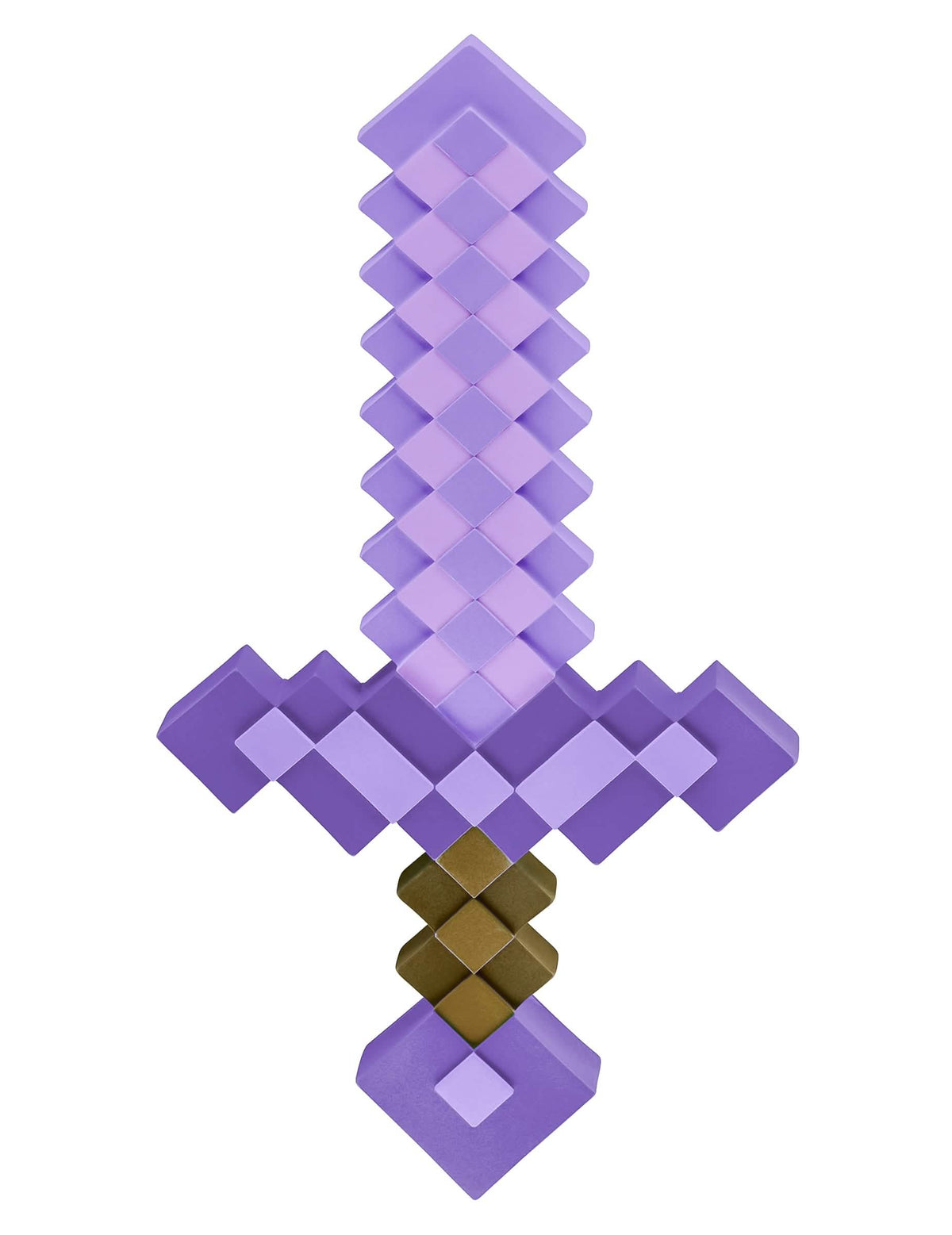 Espada Minecraft de pedra encantada para criança roxa