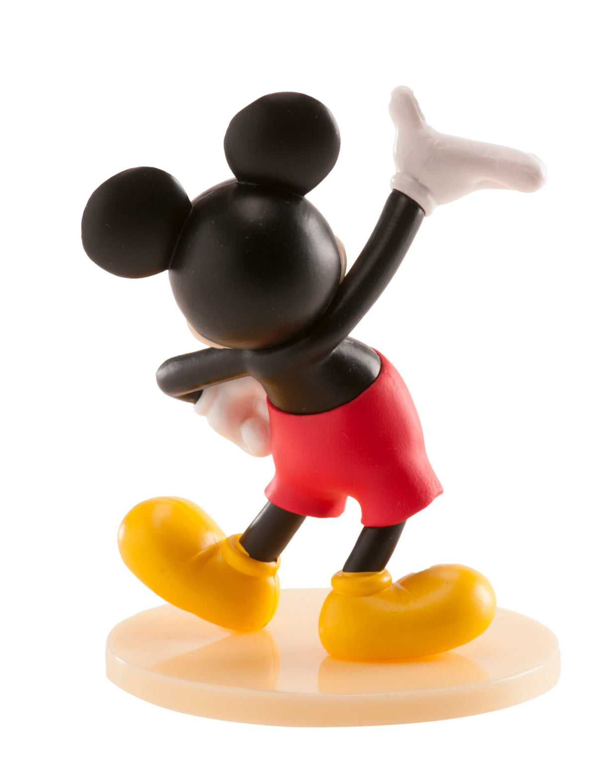 Vista traseira da figura Mickey