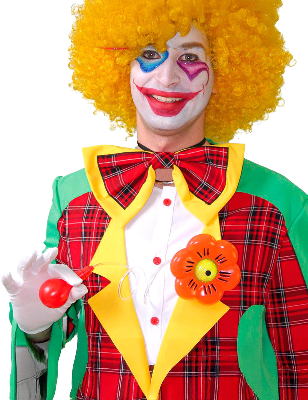 Mise en situation de la fleur lance-eau de clown
