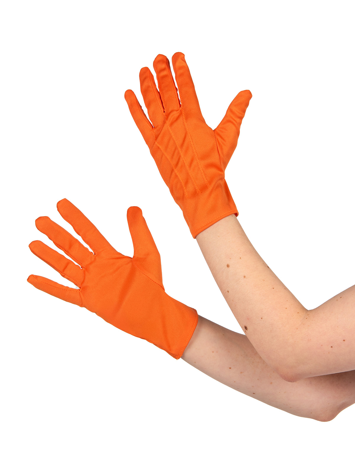 Gants courts pour adulte orange