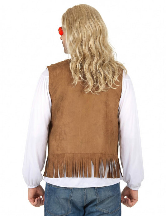 Colete hippie para homem