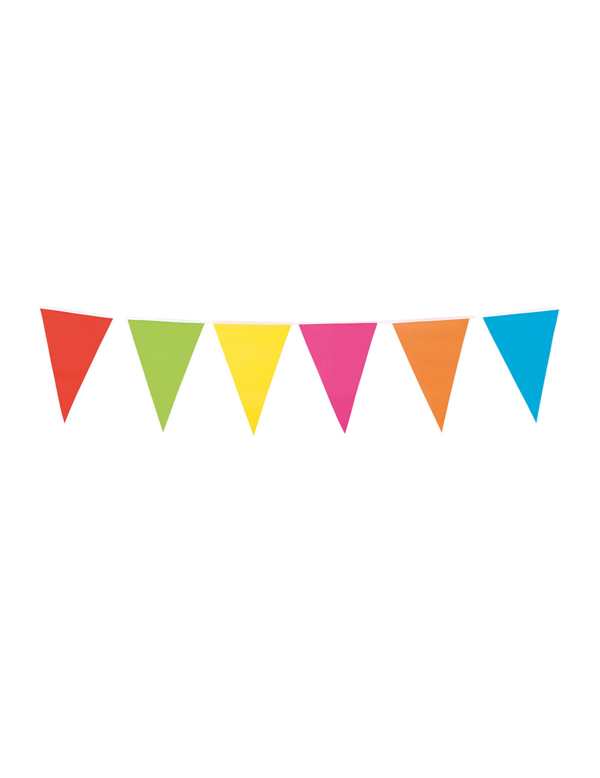 Guirlande à mini fanions multicolores pour fête multicolore